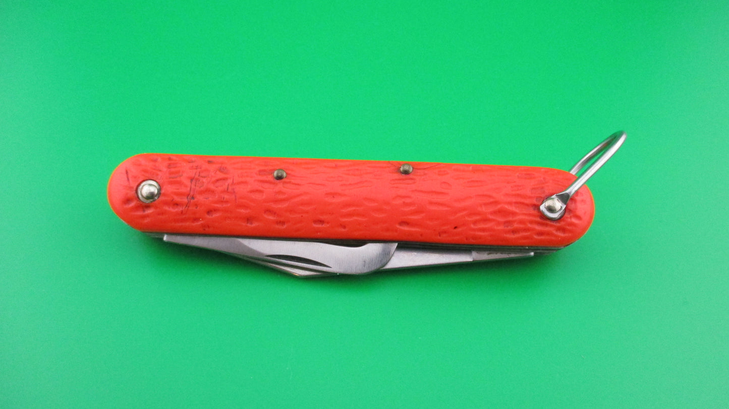 CAMILLUS vintage MC1 Orange paratrooper automatic knife with hook blade