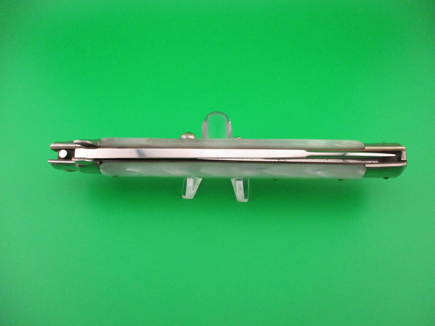 INOX 33cm Italian Transitional Stiletto Pearlex vintage automatic knife 5mm