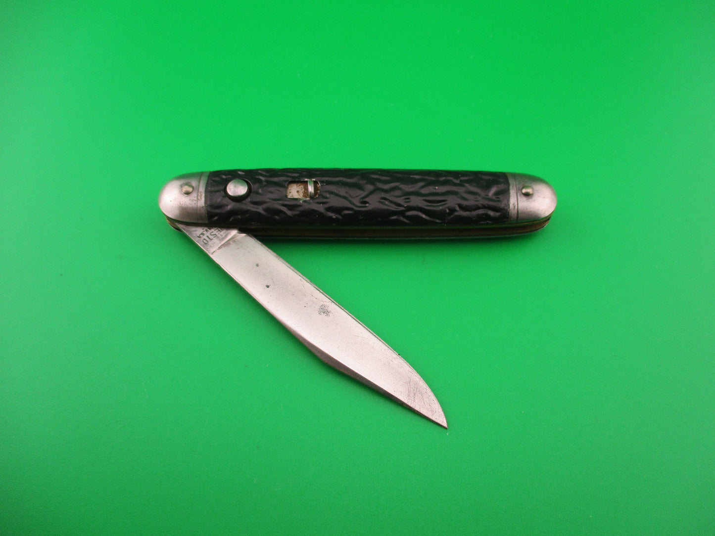 PRESTO Cigar Jack All Metal single black vintage American switchblade knife