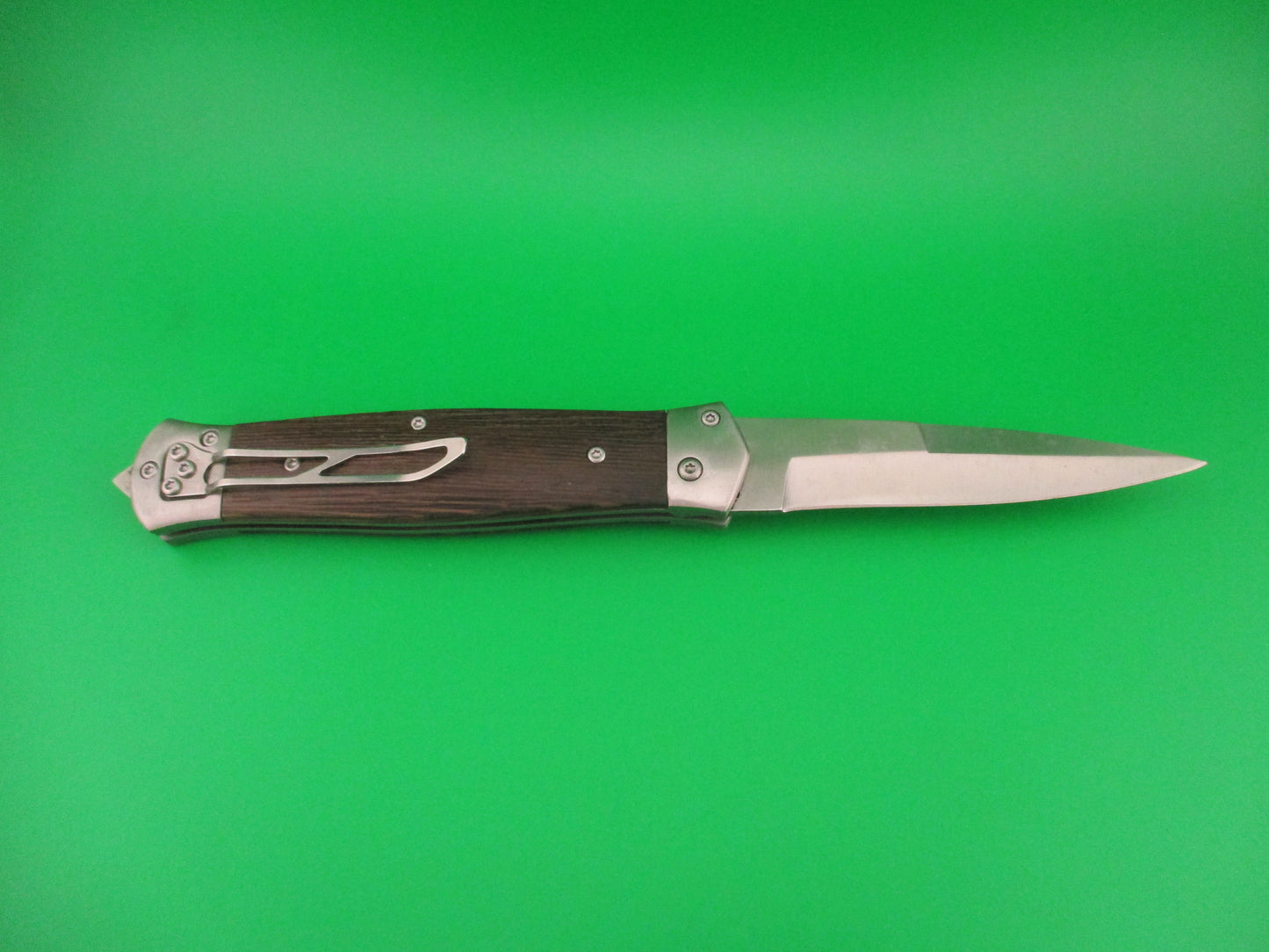 MIKOV style 23cm Forward Lever release automatic knife w bayonet blade