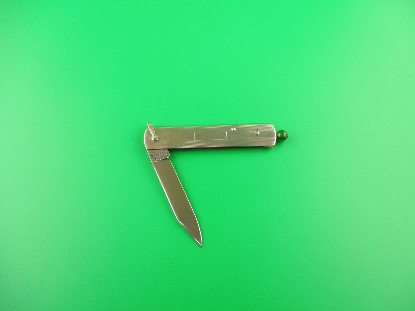 G SCHRADE (arch) Stainless Steel Pullball switchblade w Original box & Instructions