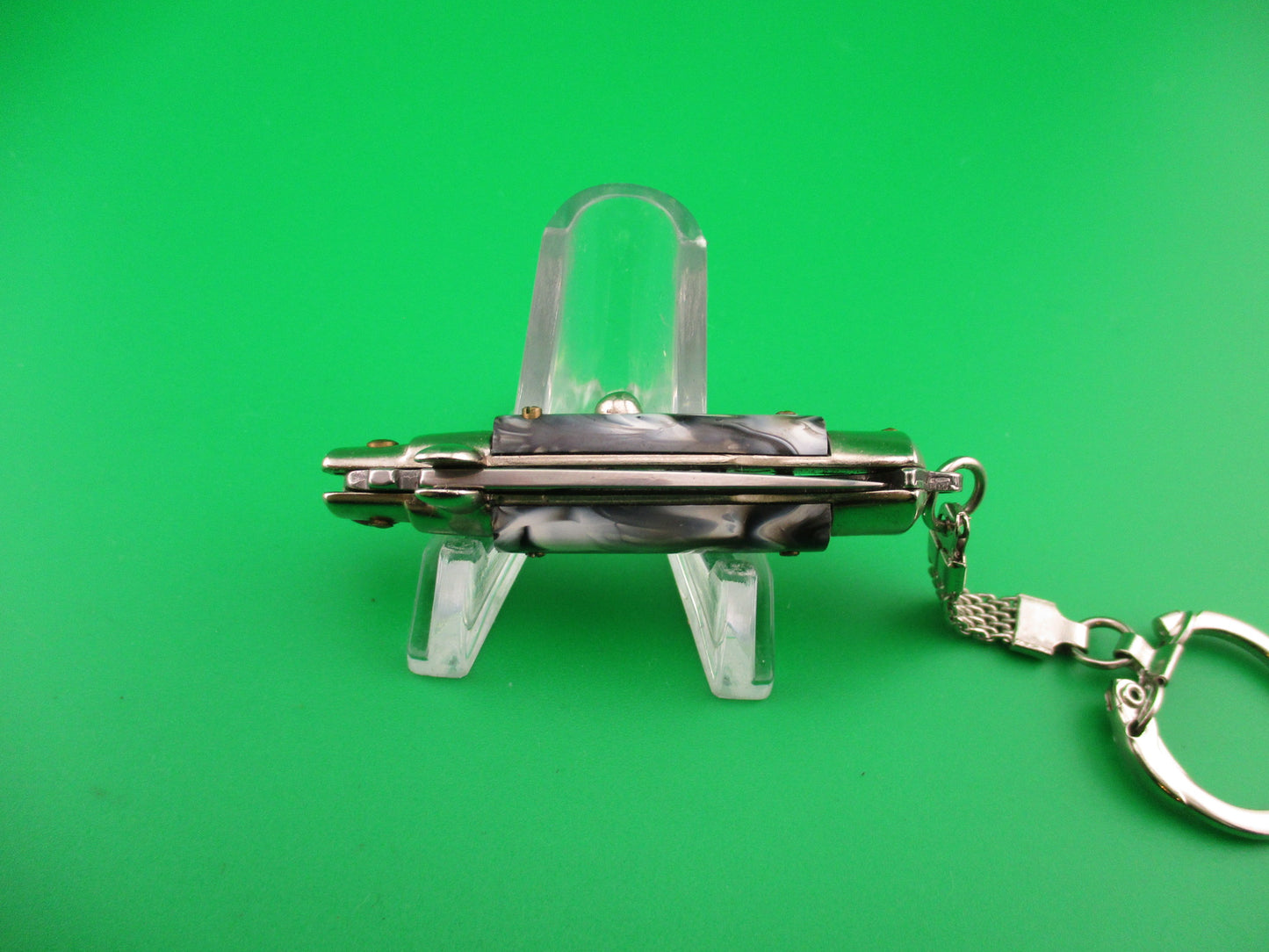 INOX ITALY 10cm Italian Stiletto picklock keychain automatic knife