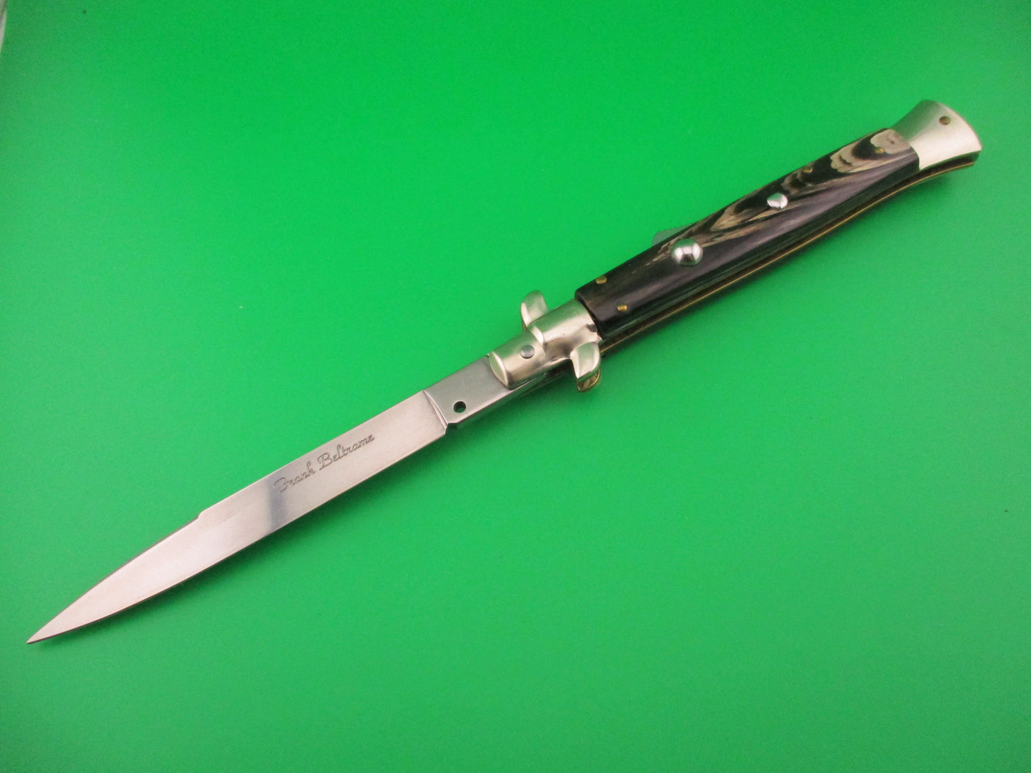 Frank Beltrame 28cm Italian Humpback Horn Limited Edition automatic knife
