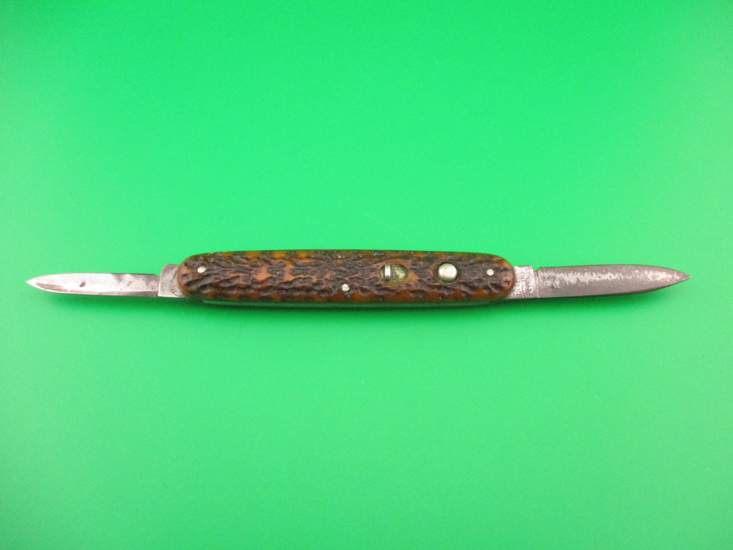 SCHRADE CUT CO 7403 Medium double Pick Bone early switchblade knife