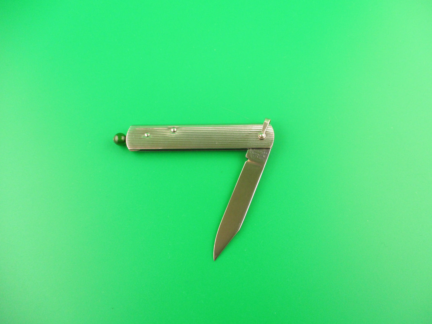 G SCHRADE (arch) Stainless Steel Pullball switchblade w Original box & Instructions