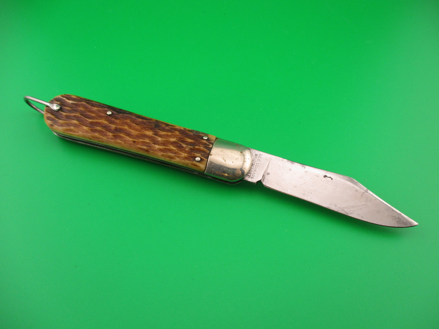 PRESTO M2 Bone WWII vintage Paratrooper jigged bone automatic knife