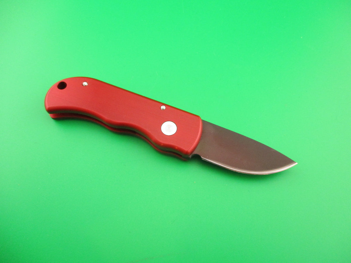 Pro-tech USA 132 5 inch Red/Black Aluminum handled automatic knife