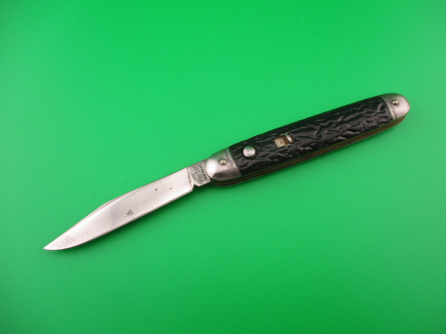 PRESTO Cigar Jack All Metal single black vintage American switchblade knife