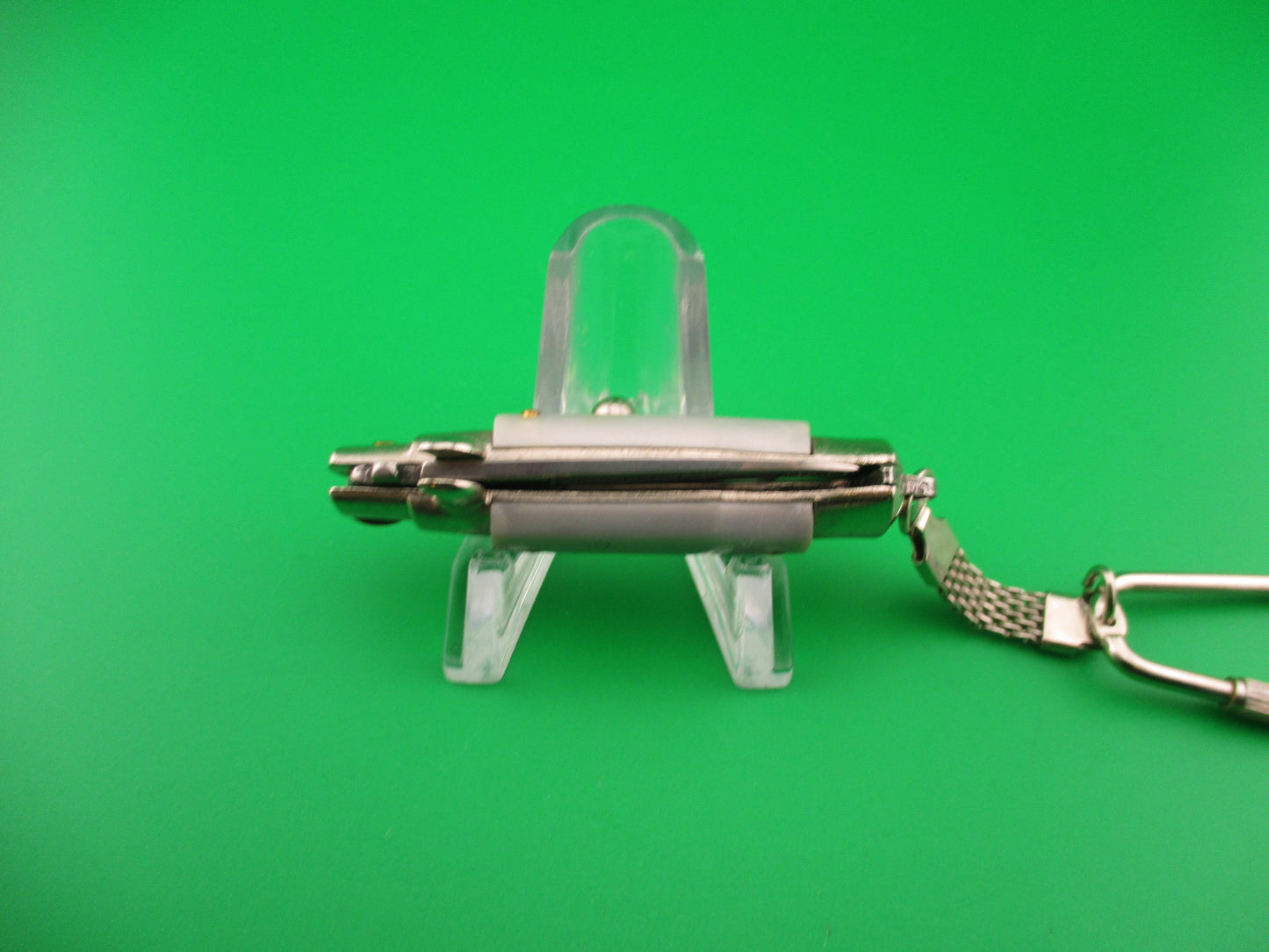 Anchor INOX 10cm Italian Keychain Picklock Stiletto Gray pearl mini automatic knife