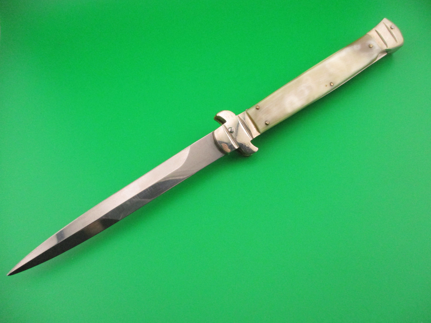 z AGA CAMPOLIN Maniago Italy 2011 28cm Italian Lockback Horn S guard automatic knife