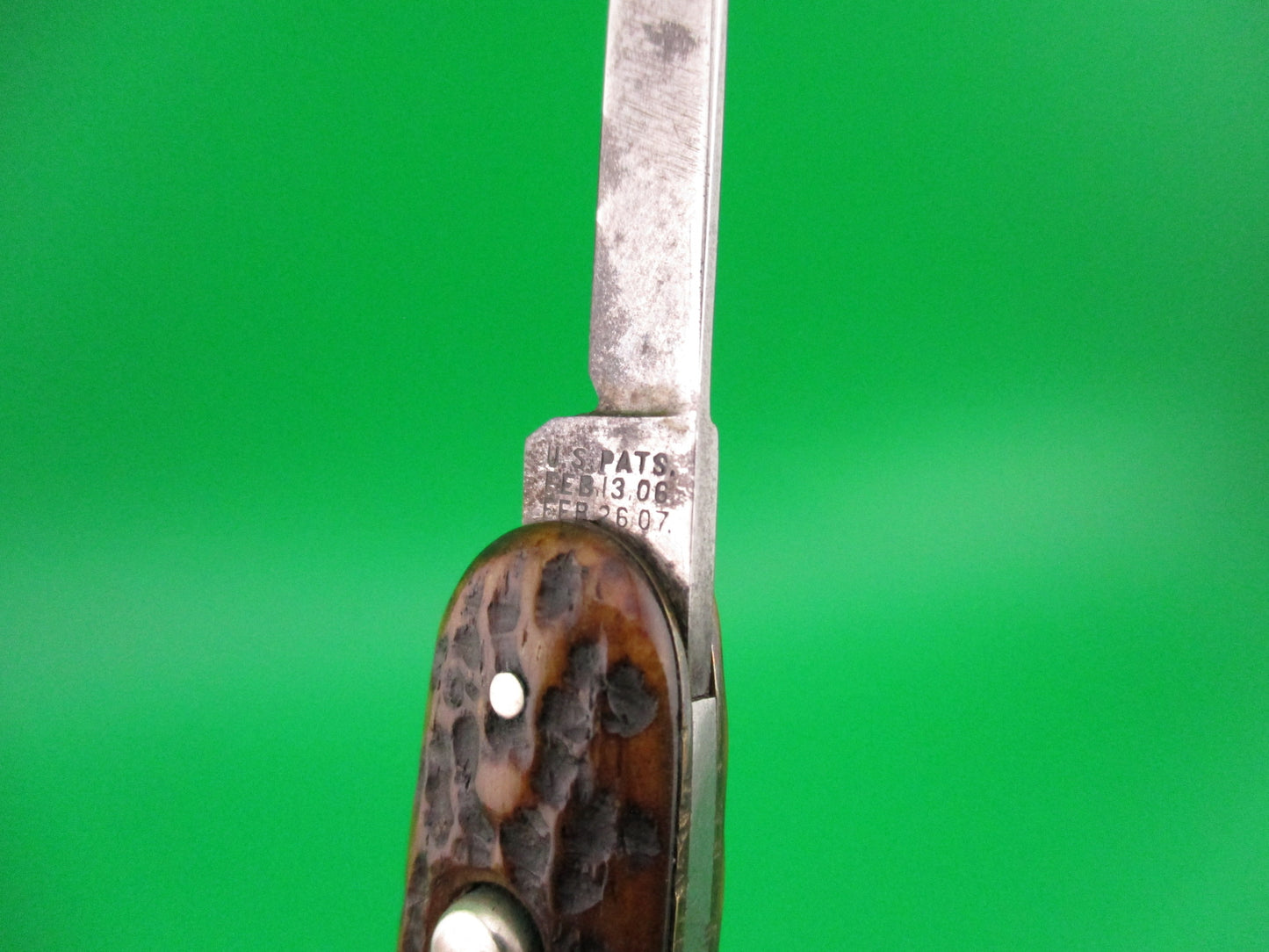 SCHRADE CUT CO 7403 Medium double Pick Bone early switchblade knife