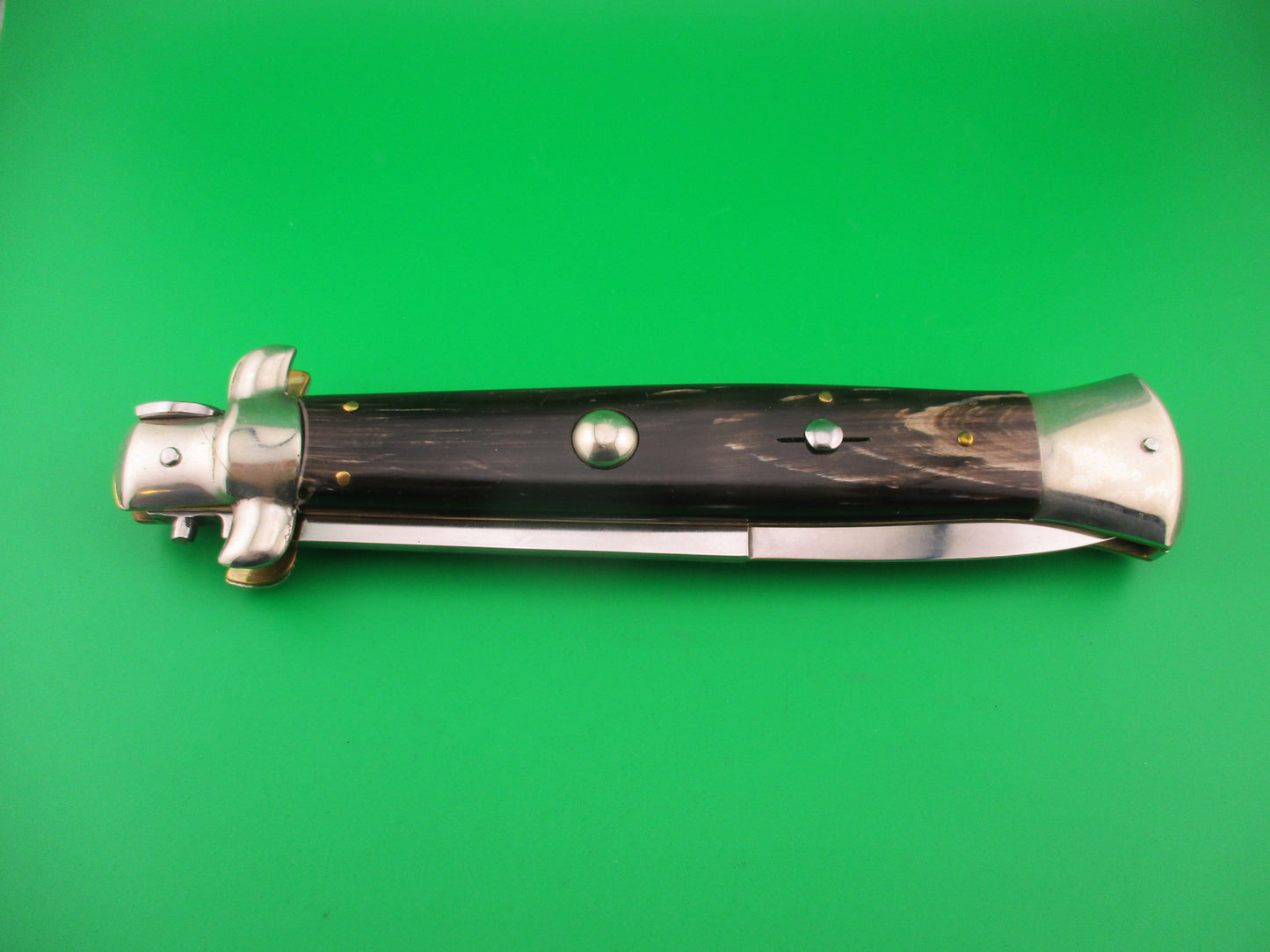 AGA CAMPOLIN 2004 38cm Italian Swivel bolster Horn Bayonet automatic knife