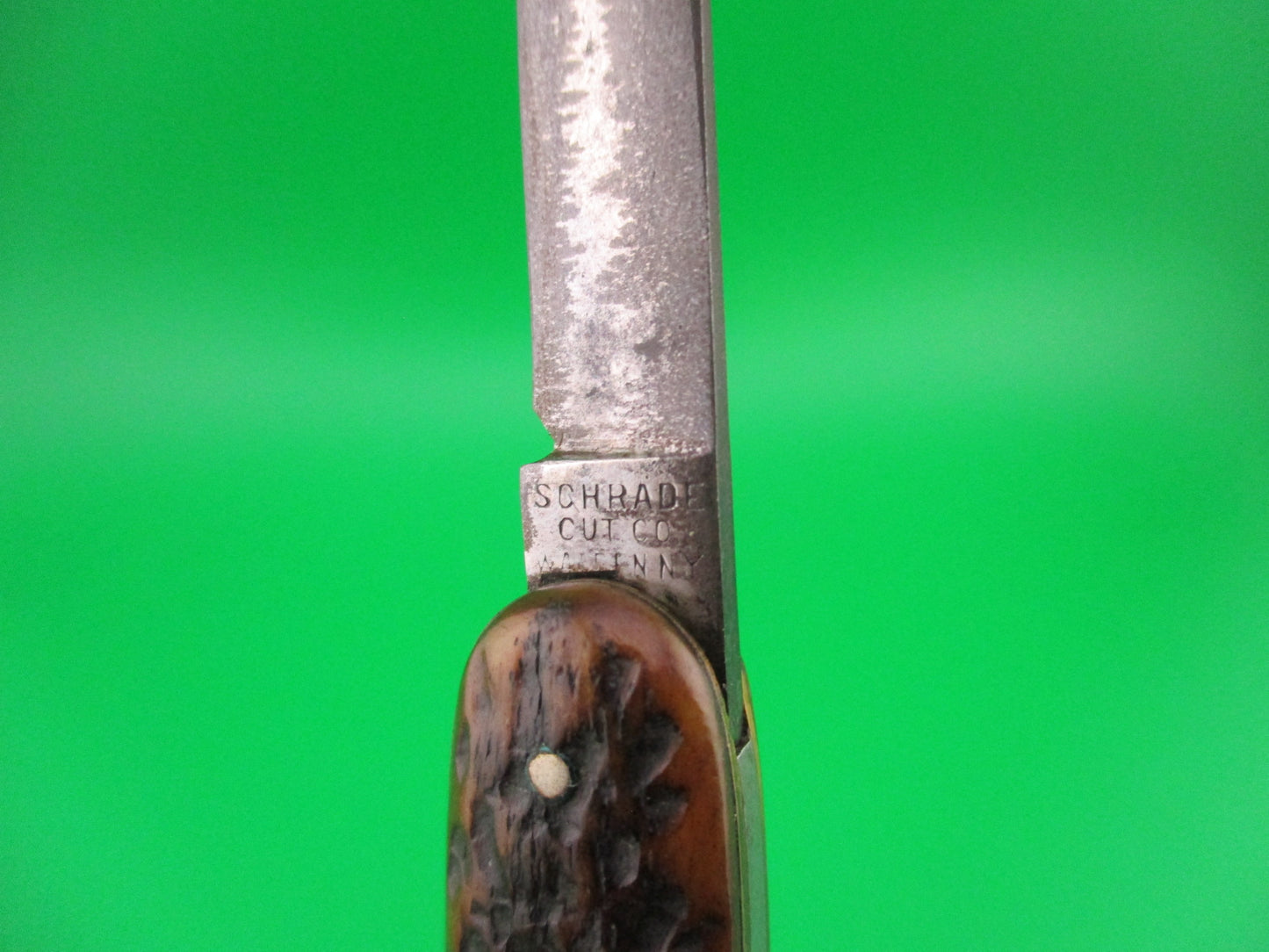 SCHRADE CUT CO 7403 Medium double Pick Bone early switchblade knife