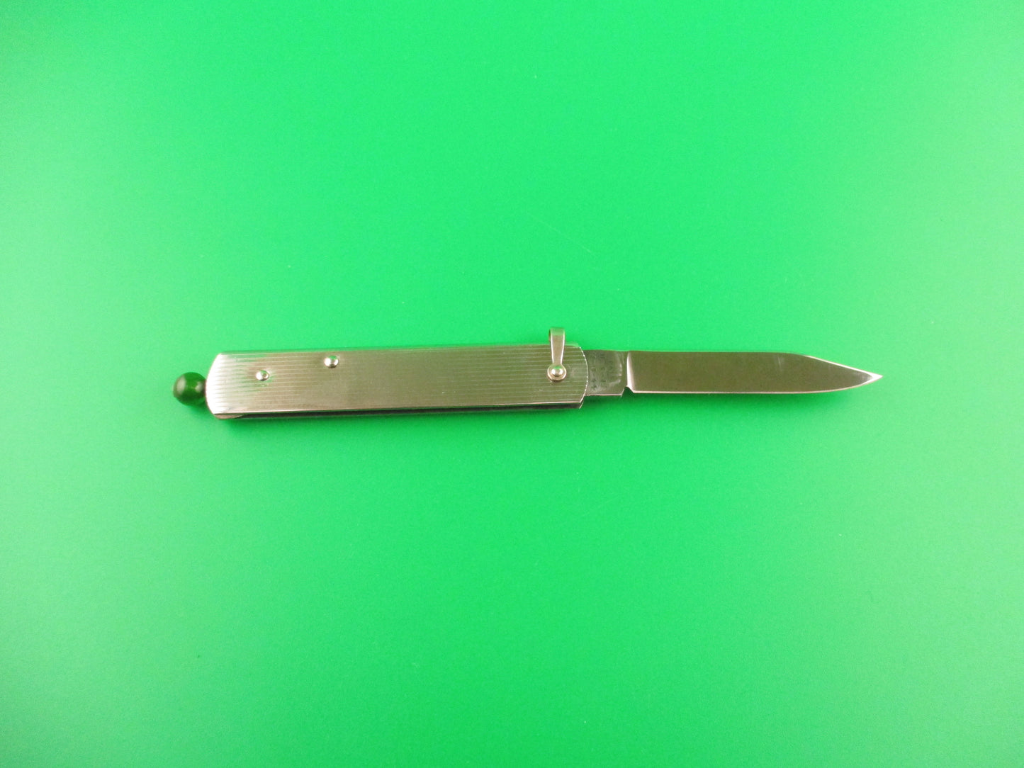 G SCHRADE (arch) Stainless Steel Pullball switchblade w Original box & Instructions