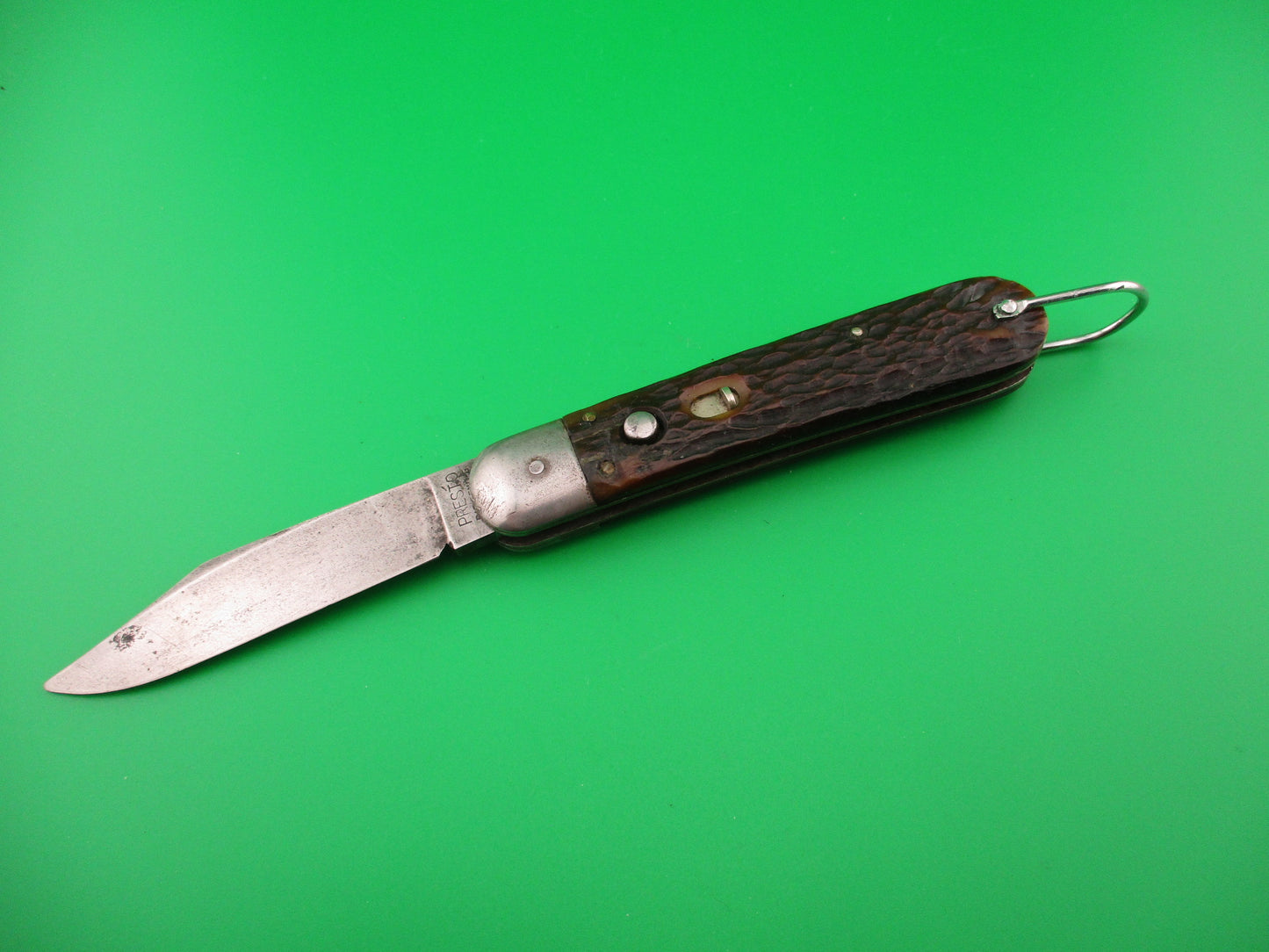 PRESTO M2 Bone WWII vintage Paratrooper automatic knife