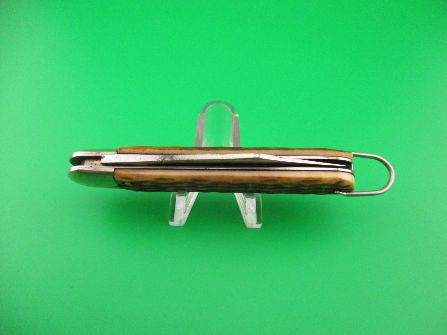 PRESTO M2 Bone WWII vintage Paratrooper jigged bone automatic knife