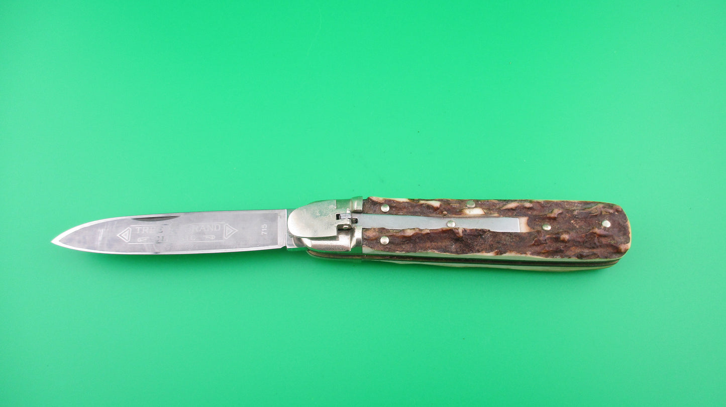 BOKER TREE BRAND 715 German Lever Stag Classic automatic knife
