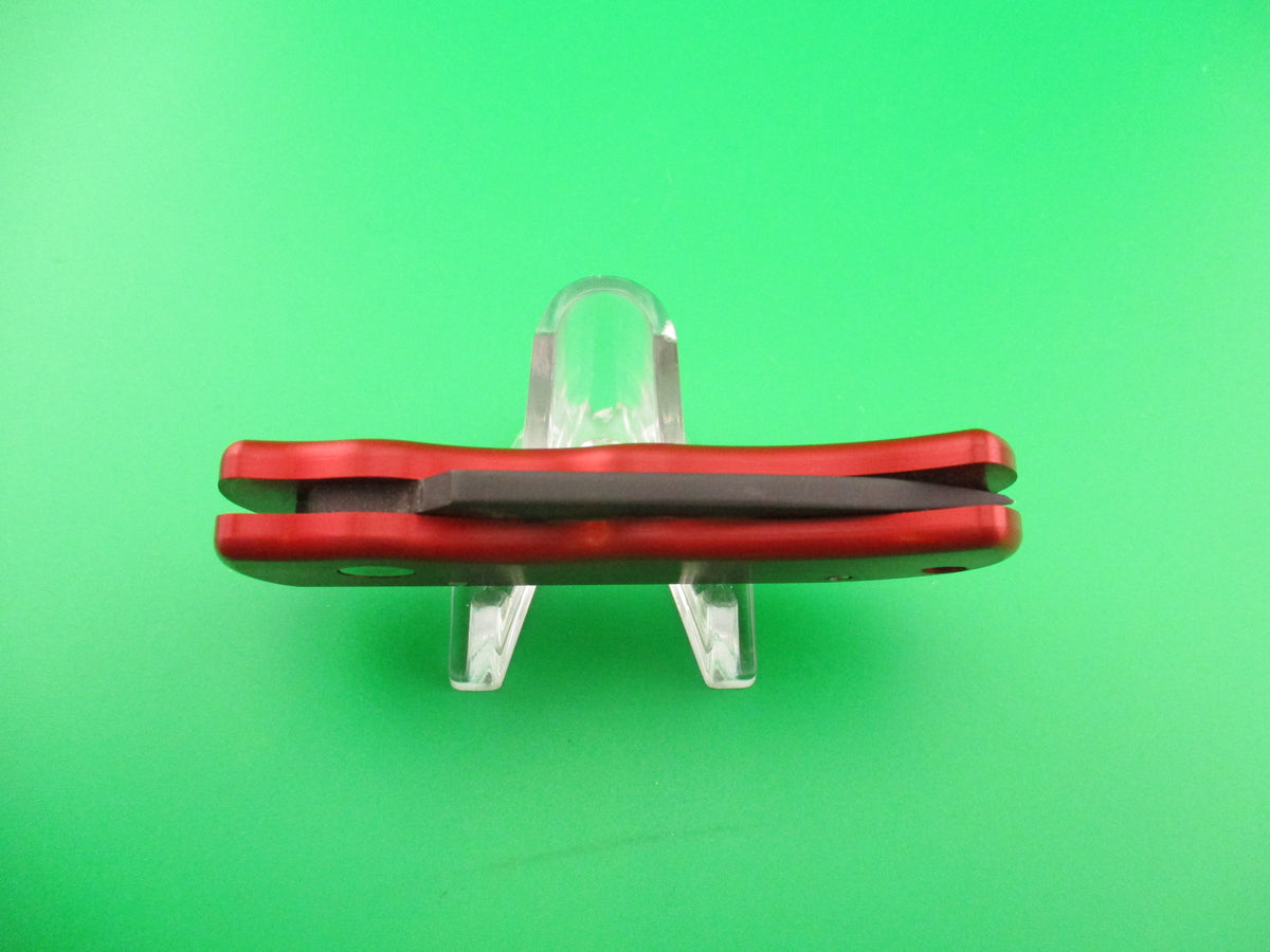 Pro-tech USA 132 5 inch Red/Black Aluminum handled automatic knife