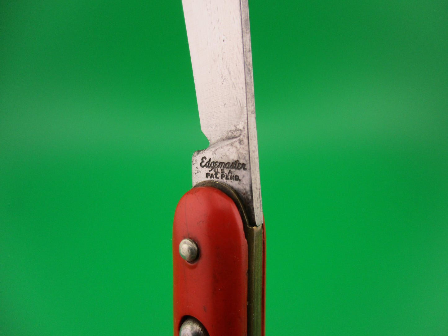 Edgemaster USA Vintage MyTmite Red keychain switchblade knife made 1940s