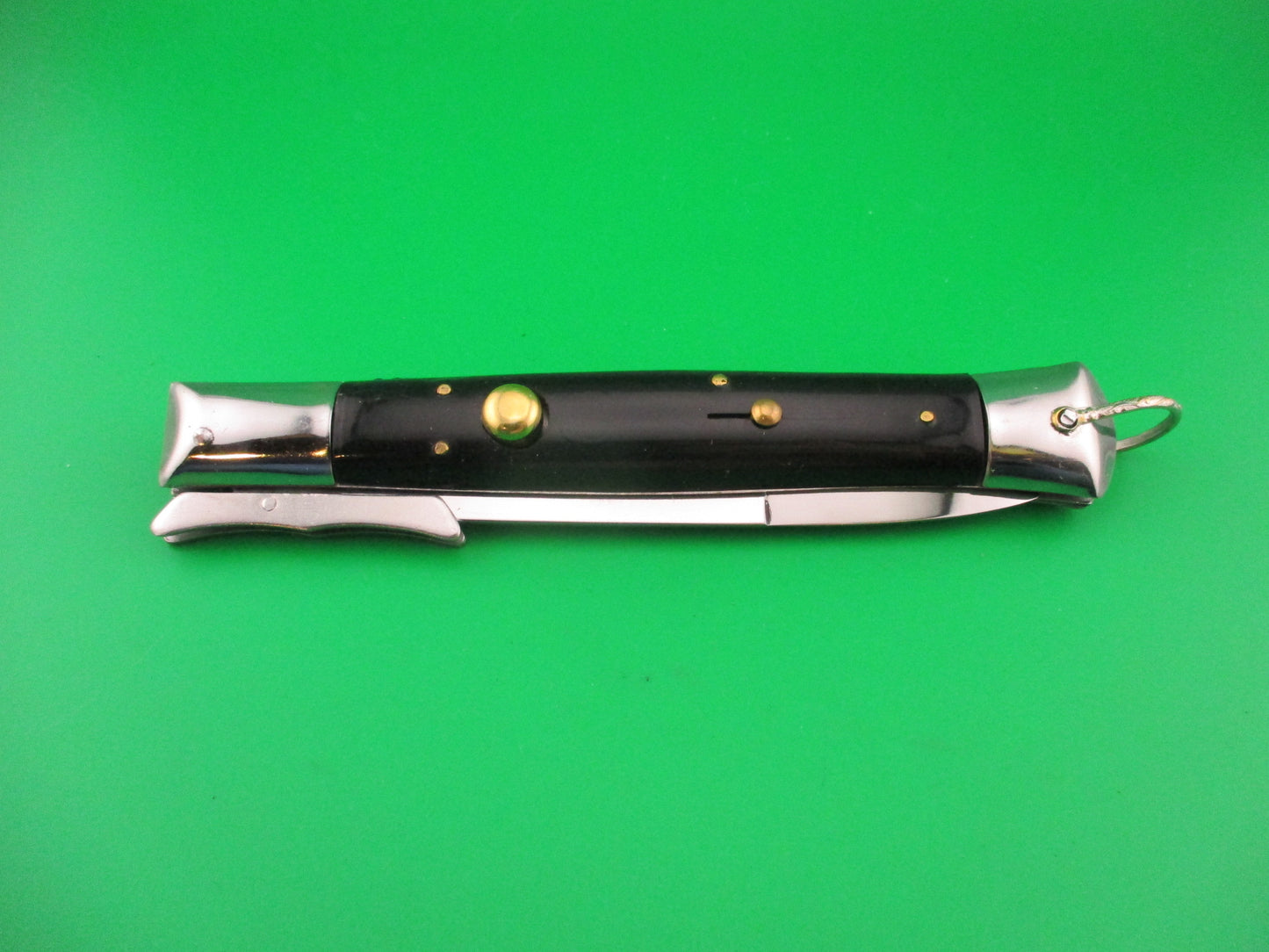 Stainless Steel 26cm Vintage SPRING KNIFE Swing guard NOS automatic knife