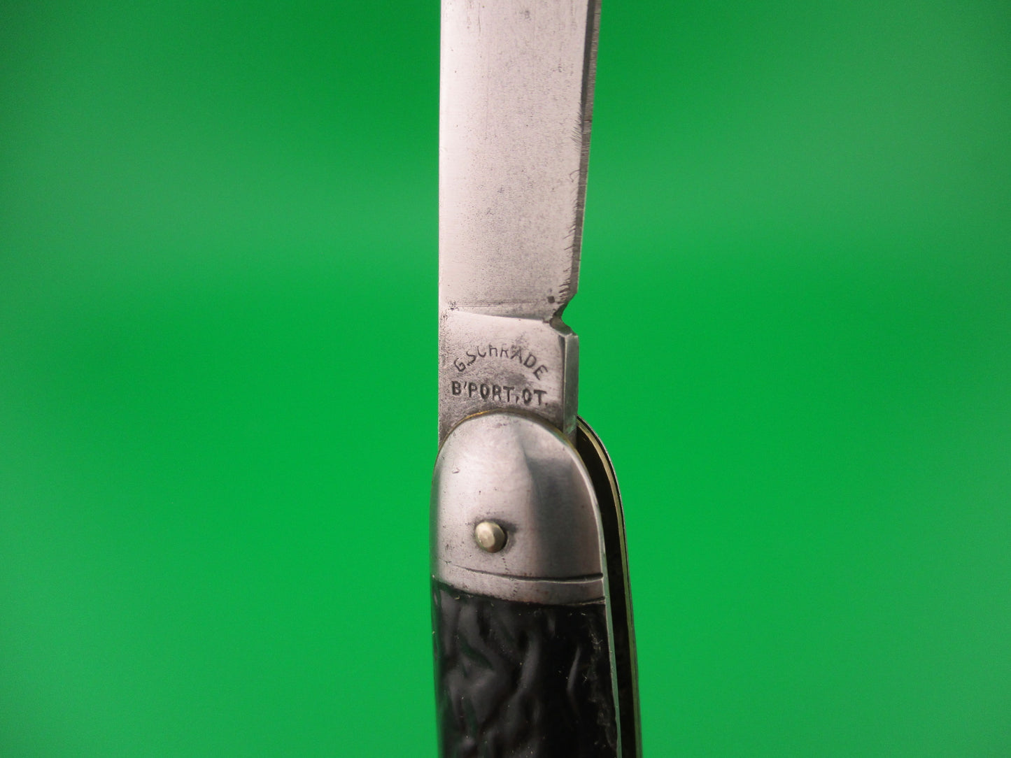 PRESTO Cigar Jack All Metal single black vintage American switchblade knife