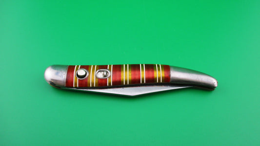 Hammer Brand Imperial Toothpick Candystripe 1950s vintage switchblade knife