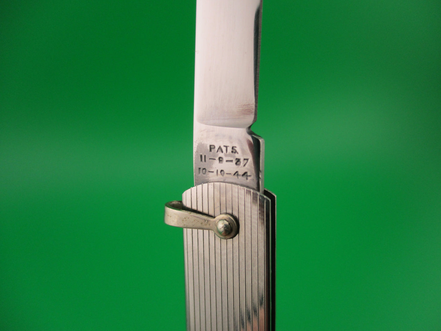 G SCHRADE (arch) Stainless Steel Pullball switchblade w Original box & Instructions