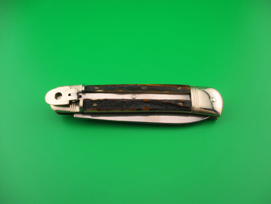 ROSTFREI Kissing Crane 11cm German Stag ROBERT KLAAS Lever automatic knife