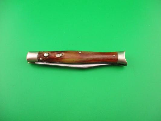 Remington R655 Fishtail Horn Pyralin Vintage 1940s automatic knife