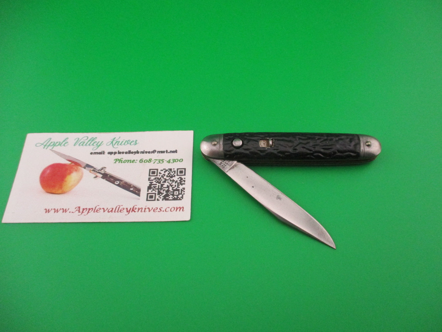PRESTO Cigar Jack All Metal single black vintage American switchblade knife