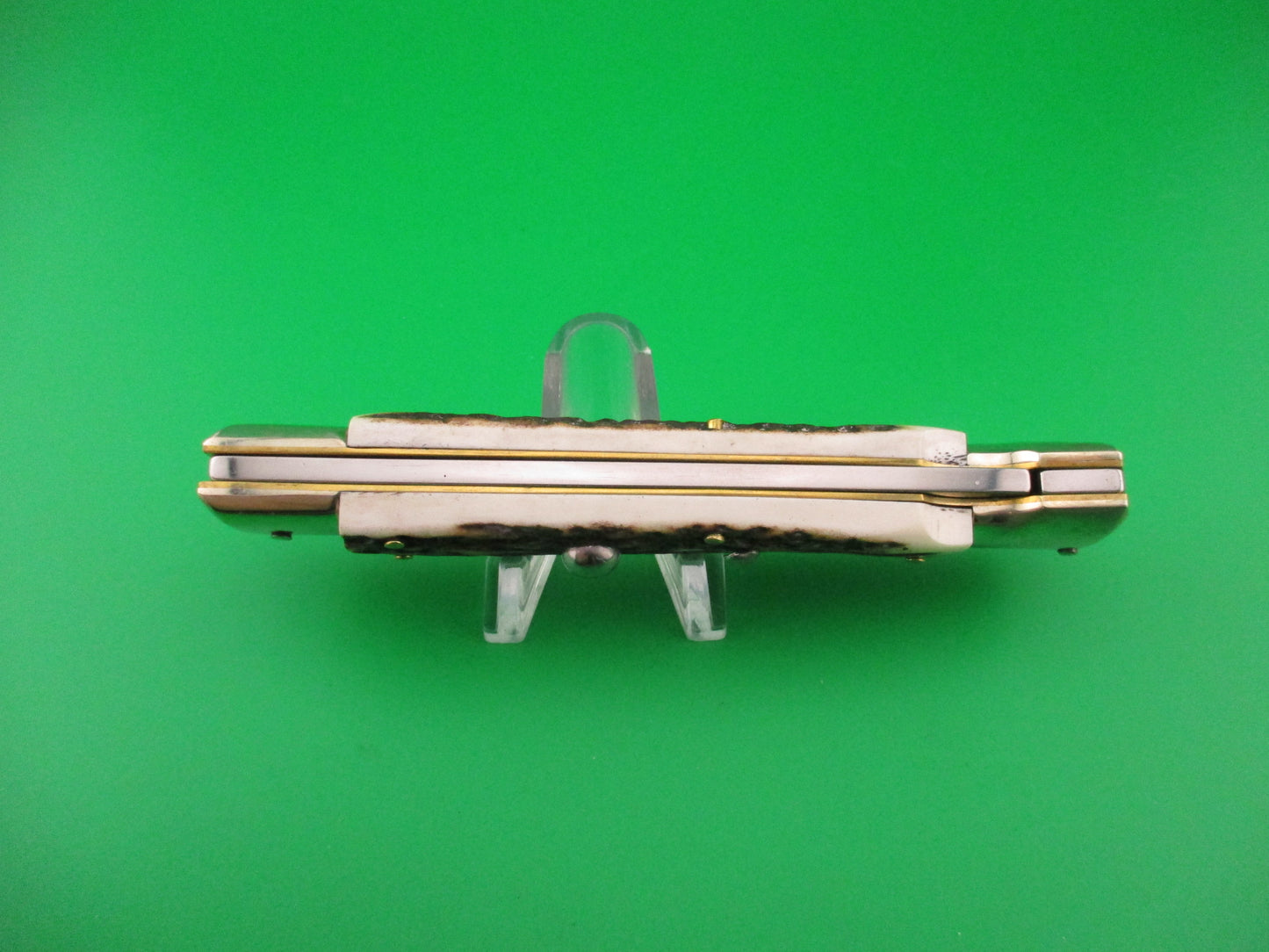 AGA CAMPOLIN 23cm Italian Swing Guard Stag Bayonet blade automatic knife