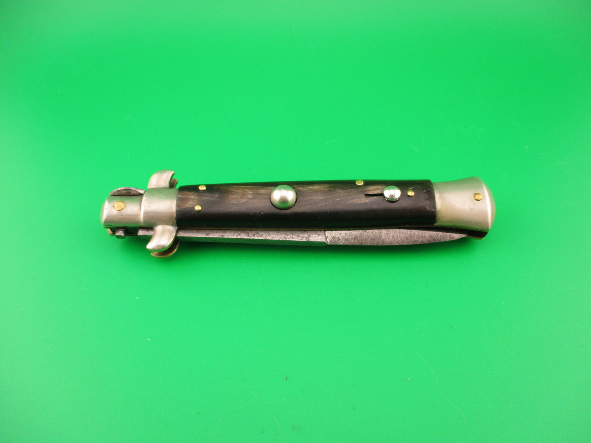 MADE ITALY 23cm Italian Picklock Bayonet blade heavy Vintage 1950s automatic knife
