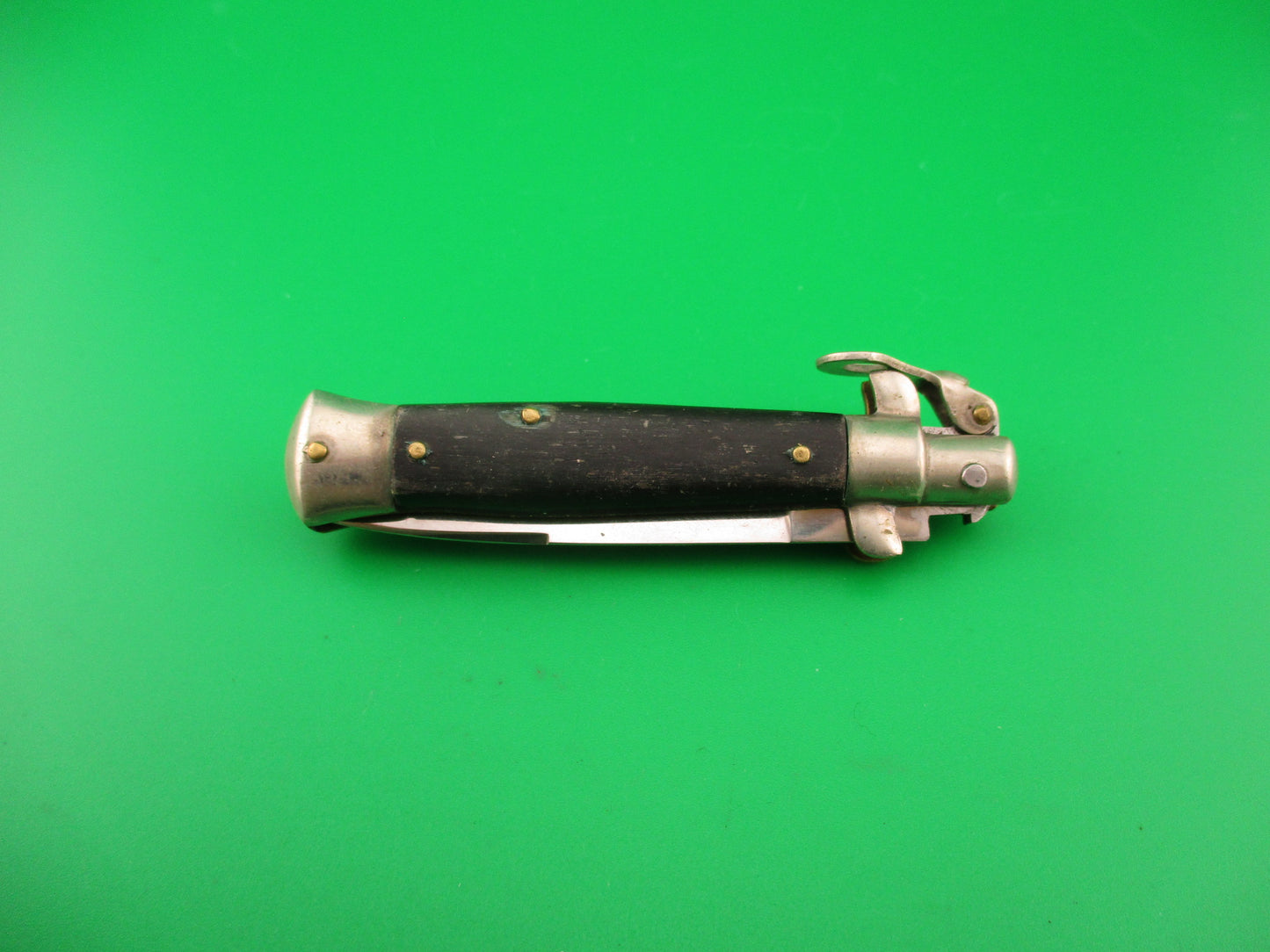 INOX PATENT 35958 14cm Italian Stiletto Fulcrum release vintage automatic knife