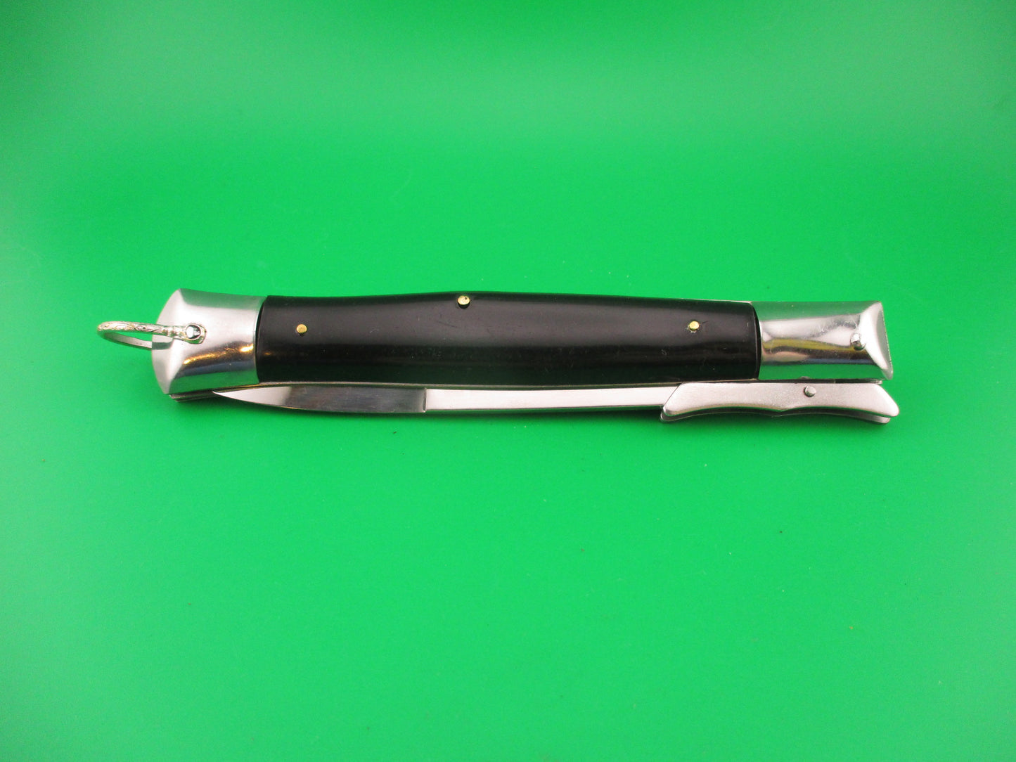 Stainless Steel 26cm Vintage SPRING KNIFE Swing guard NOS automatic knife