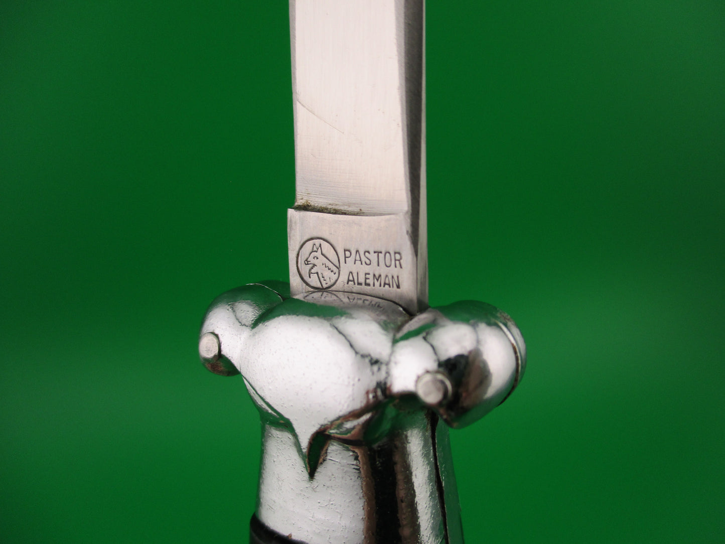 PASTOR ALEMAN Bird of Prey 21cm Italian OTF Black 1970s automatic DA knife