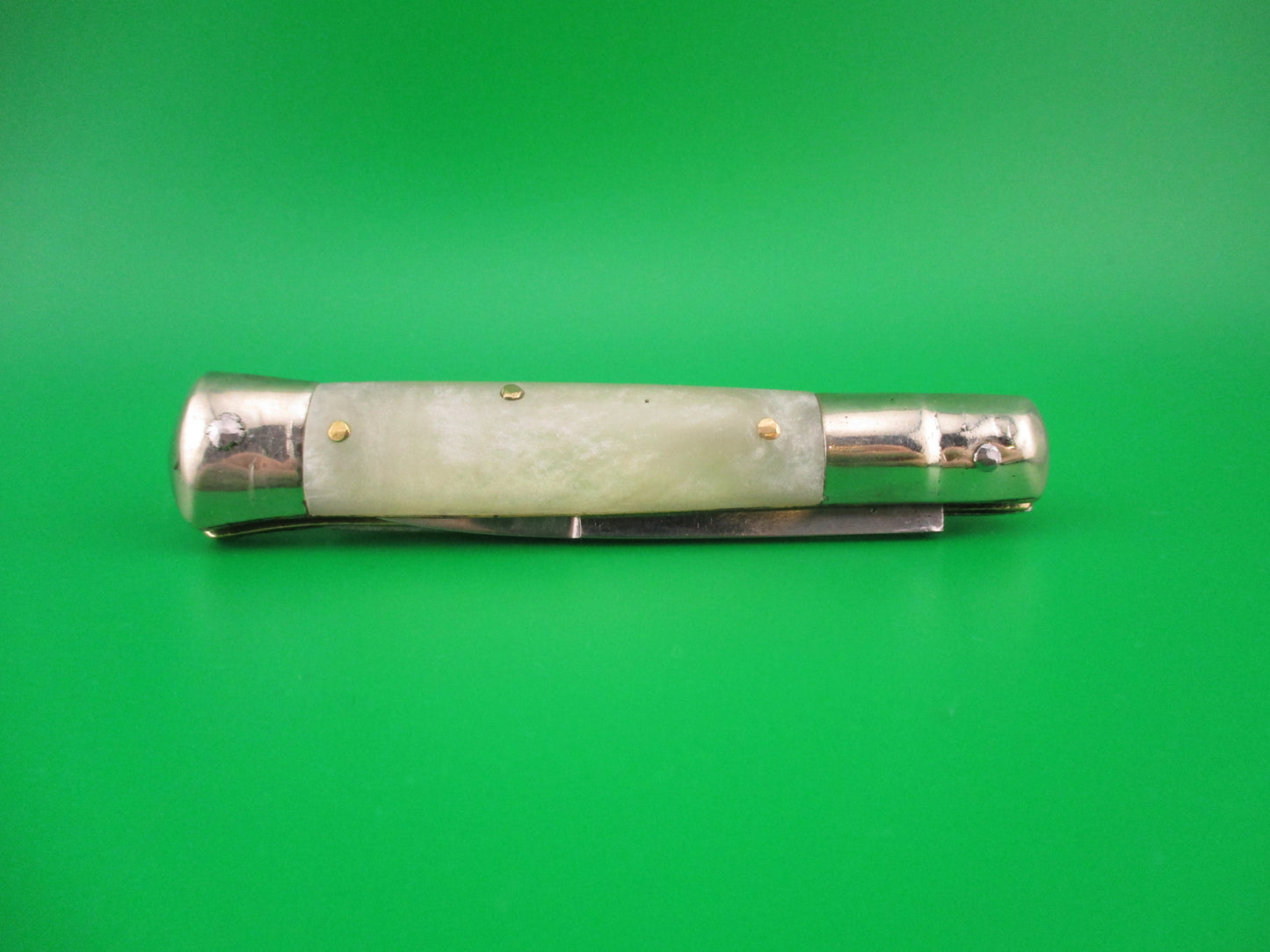 Stainless 15cm Japanese Rizzuto style Step bolster bayonet blade automatic knife