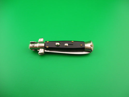 Sterile 16cm Italian Stiletto swivel bolster flat top plastic scales automatic knife