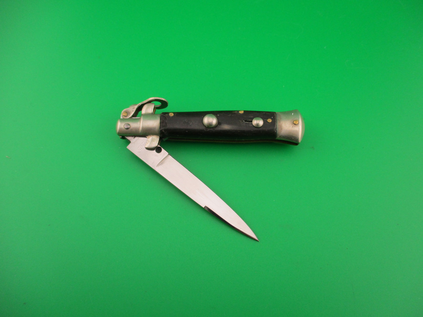 INOX PATENT 35958 14cm Italian Stiletto Fulcrum release vintage automatic knife