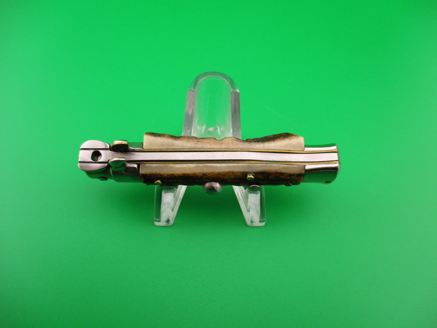 ROSTFREI 14cm Italian Stag stiletto Oreste Dibon vintage automatic knife