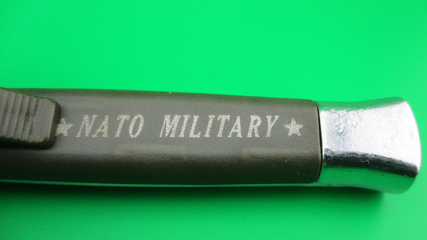 STAINLESS ROSTFREI NATO MILITARY DA OTF 21cm green automatic knife