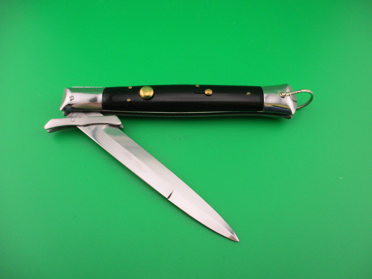 Stainless Steel 26cm Vintage SPRING KNIFE Swing guard NOS automatic knife