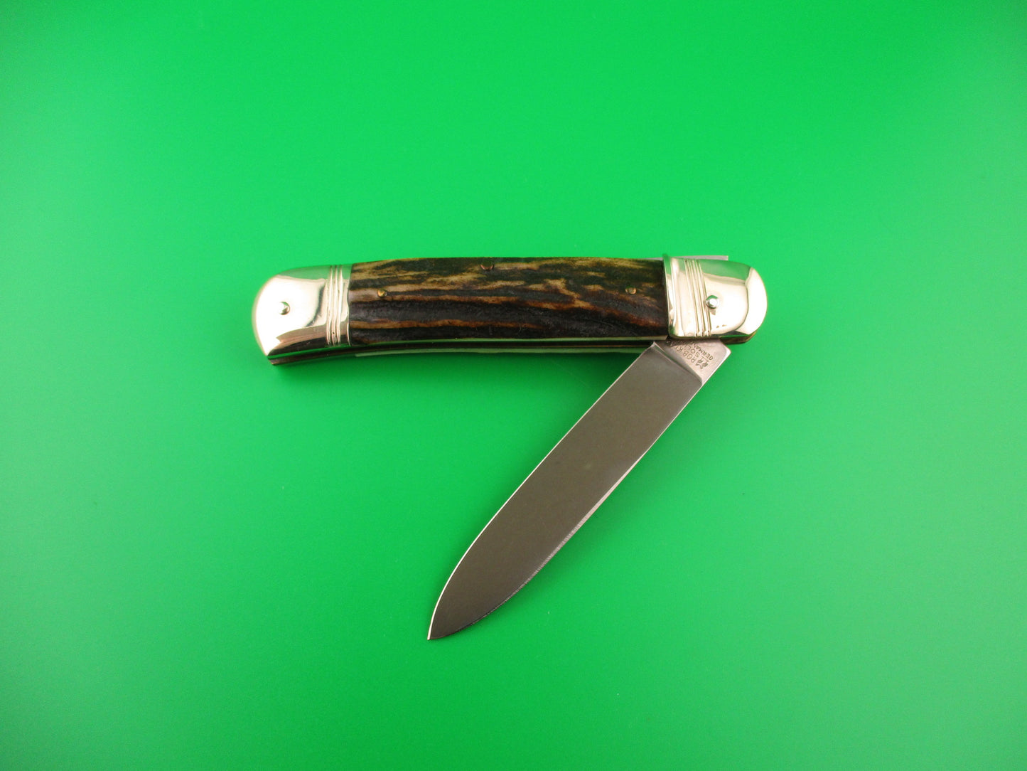ROSTFREI Kissing Crane 11cm German Stag ROBERT KLAAS Lever automatic knife
