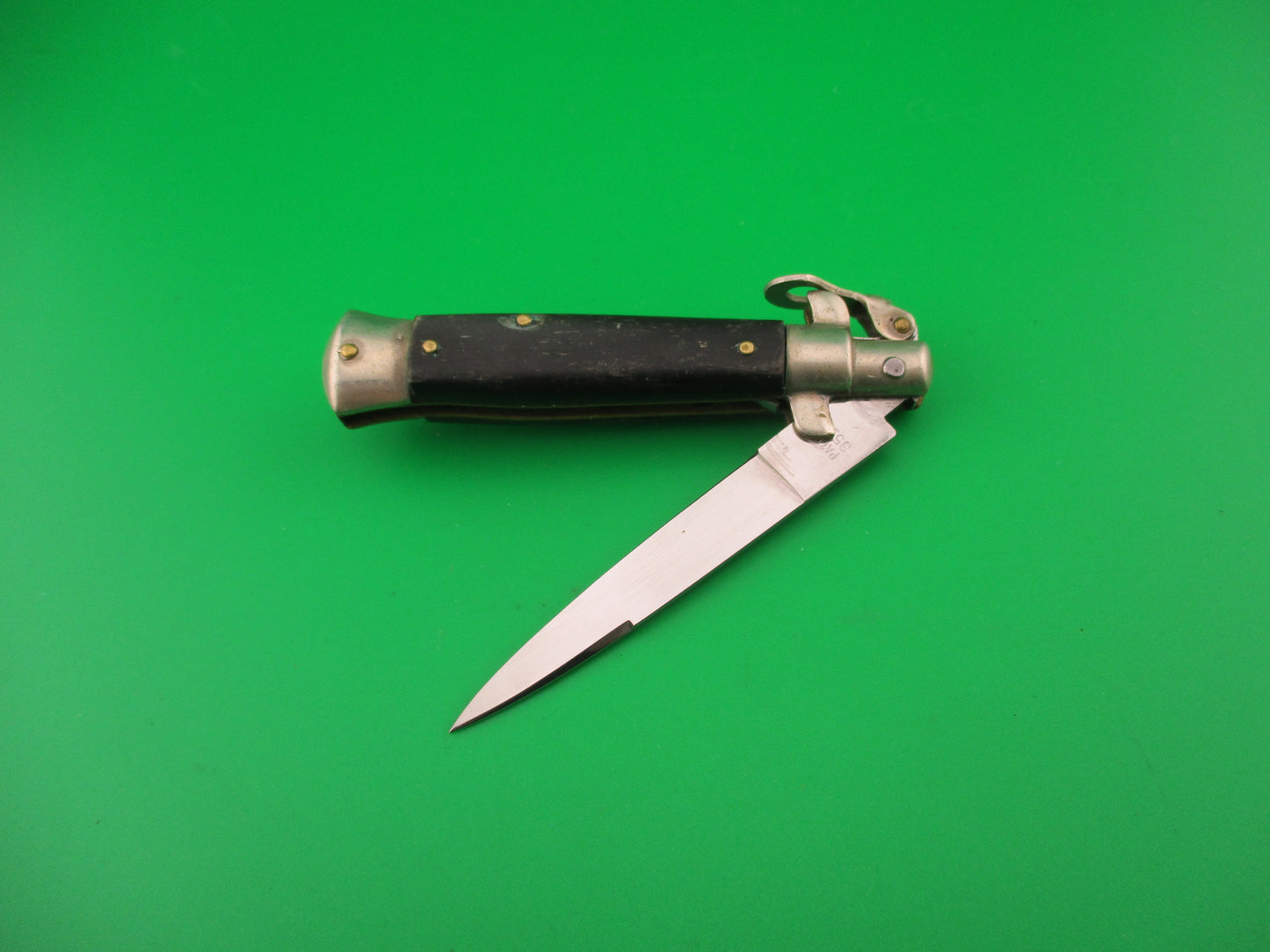 INOX PATENT 35958 14cm Italian Stiletto Fulcrum release vintage automatic knife
