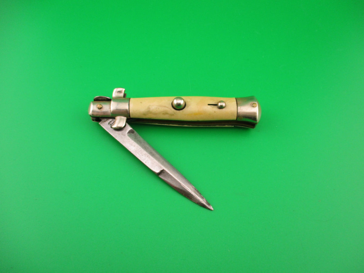 ETHAN 1953 16cm Italian Picklock Shell wrap 1950s vintage automatic knife