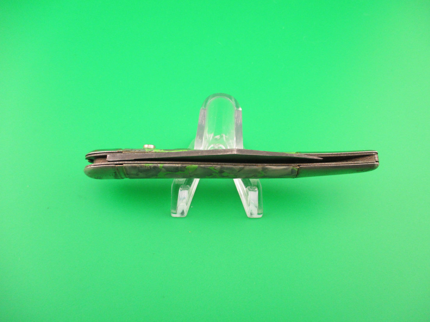 Hammer Brand Imperial Toothpick Gray Pearl & Green 1950s switchblade Book knife