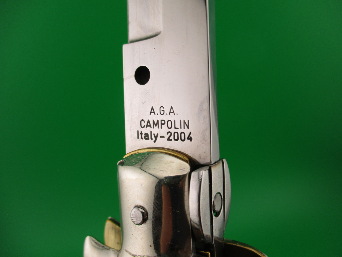 AGA CAMPOLIN 2004 38cm Italian Swivel bolster Horn Bayonet automatic knife