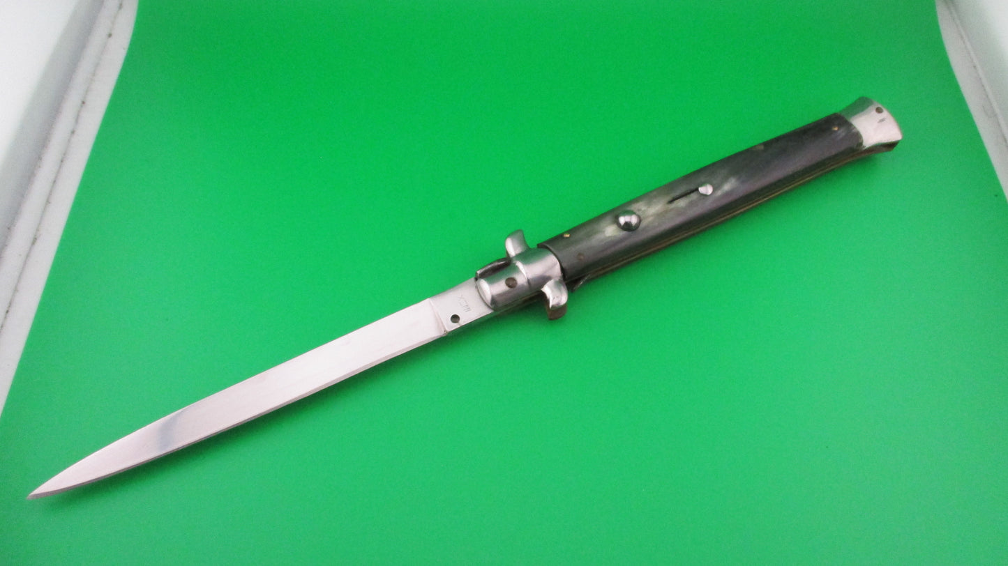 INOX 33cm Italian Stiletto swivel bolster automatic knife