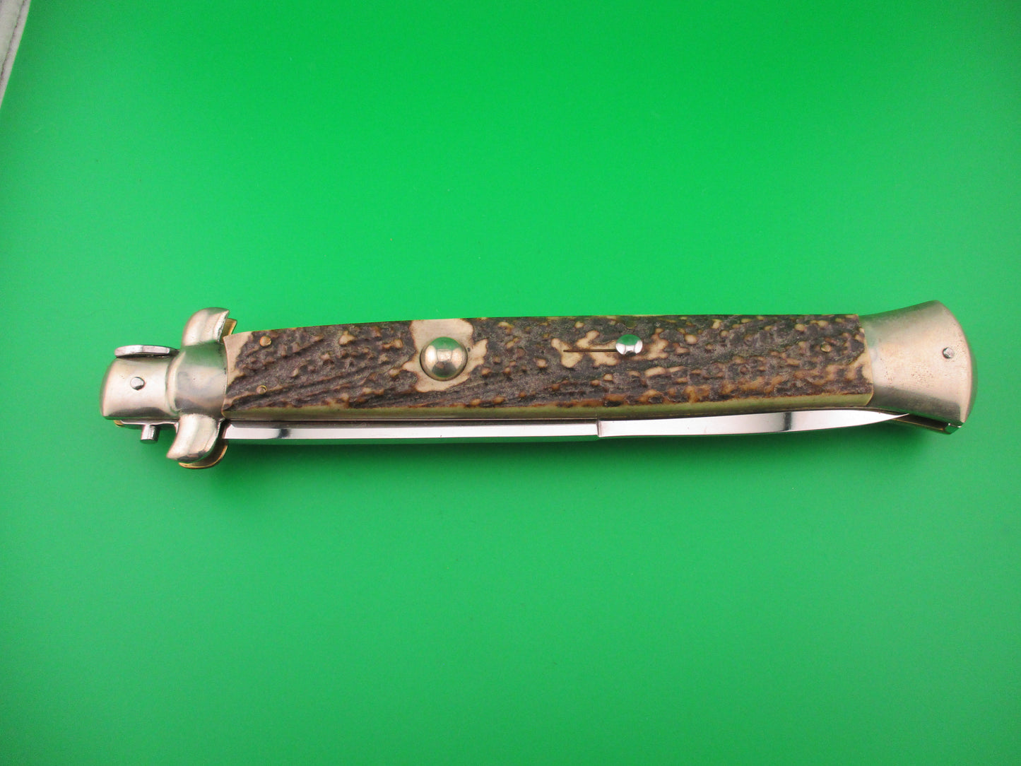 AGA CAMPOLIN ITALY 45cm Italian Stag swivel bolster 18 inch automatic knife