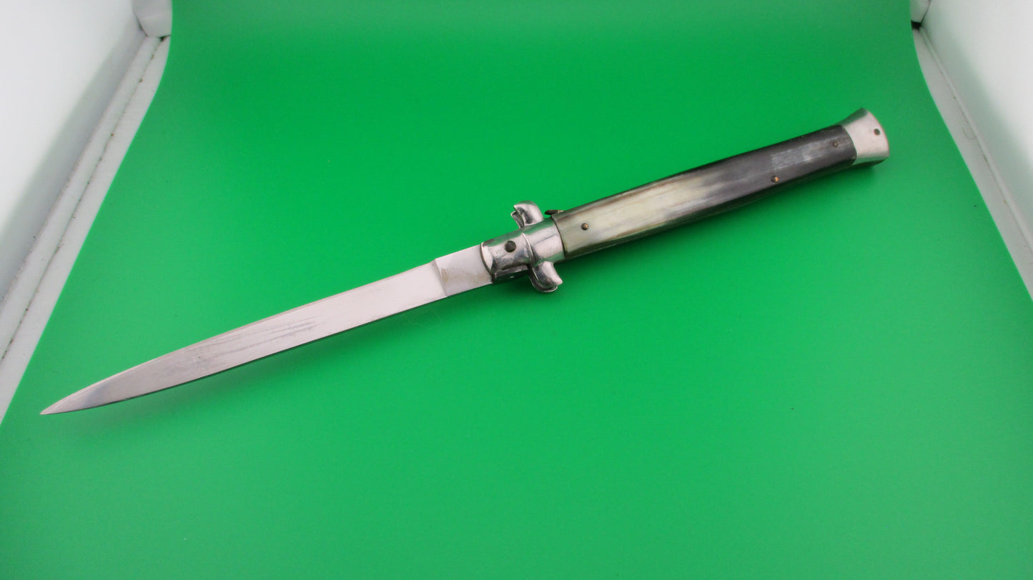 INOX 33cm Italian Stiletto swivel bolster automatic knife