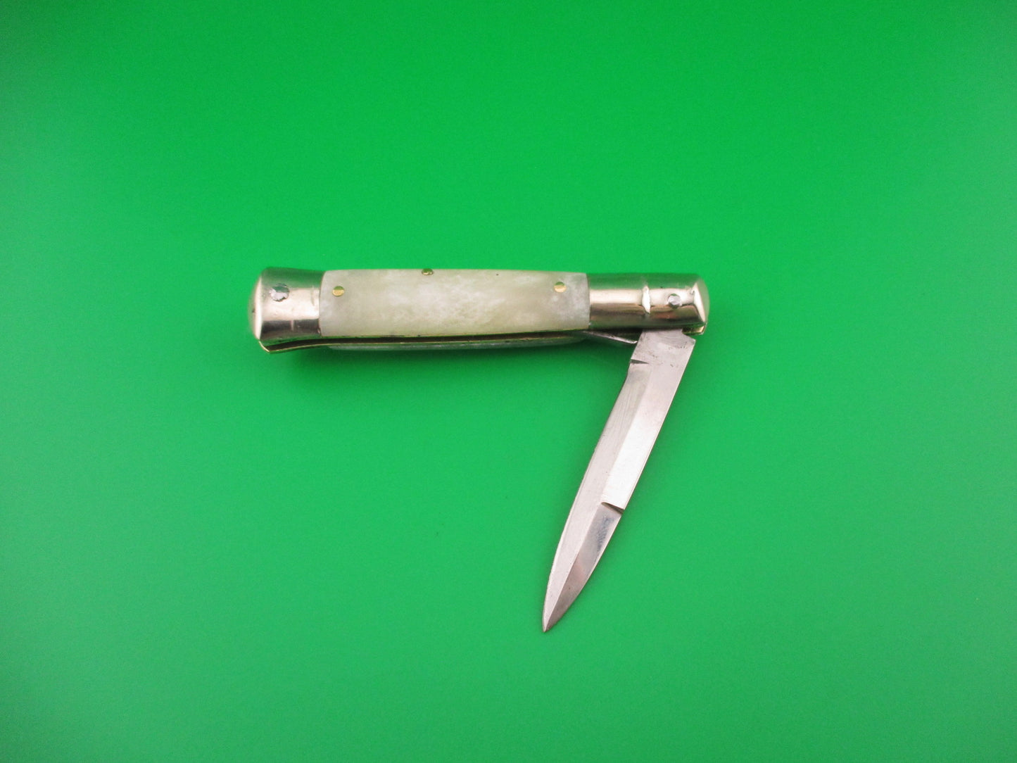 Stainless 15cm Japanese Rizzuto style Step bolster bayonet blade automatic knife